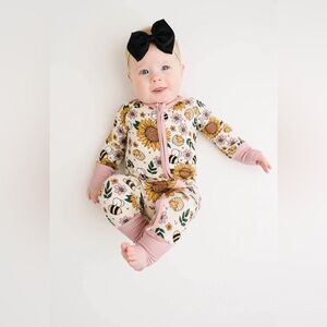 Little One Shop Co. Sunny Bee Bamboo Footie